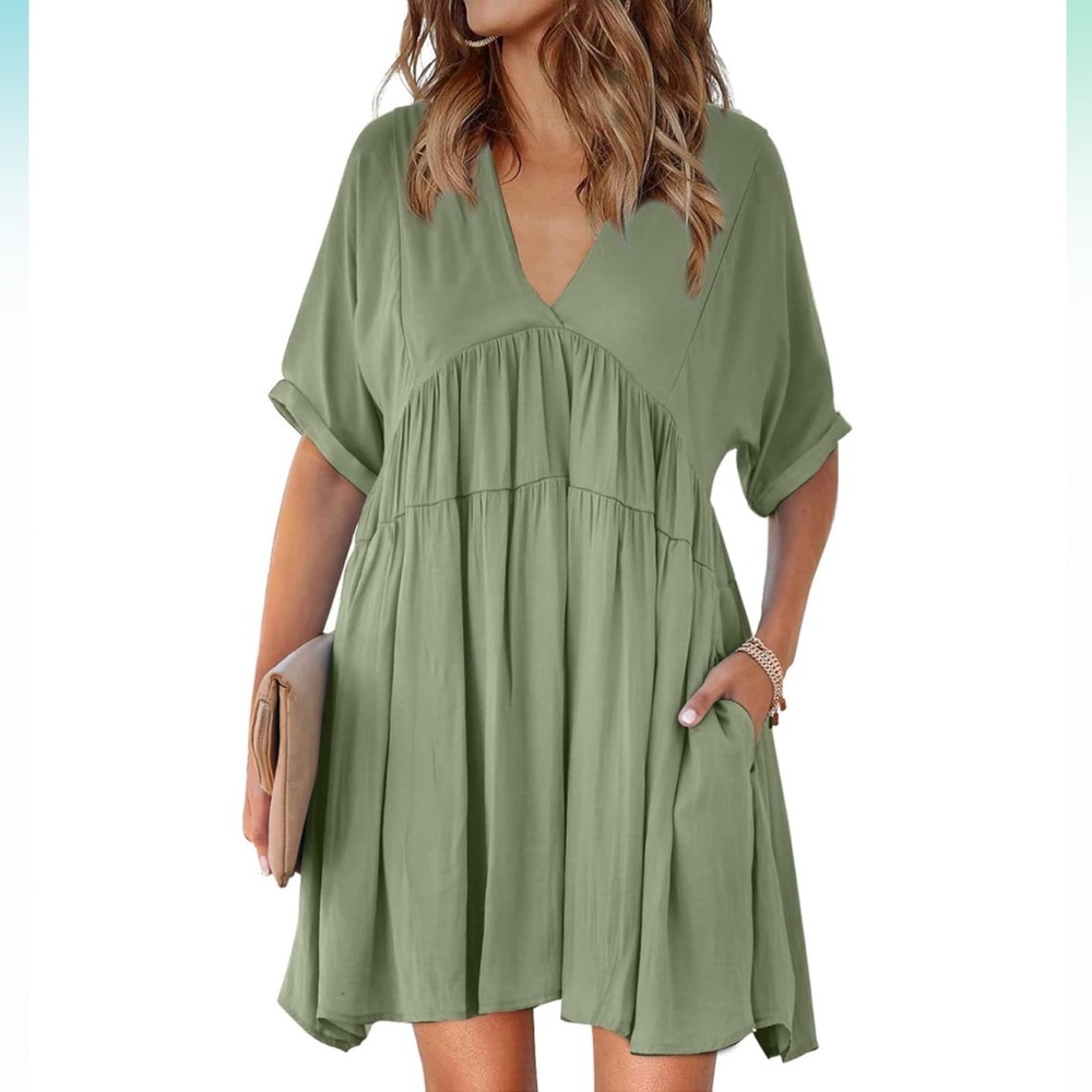 Breezy Olive Mini Dress